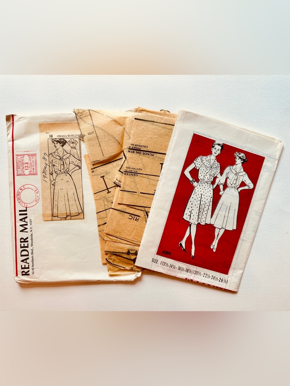 1980s dress sewing pattern multi size!